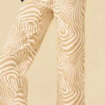 J. McLaughlin J. McLaughlin Leora Wide Leg Jeans in Tan/Cream Seabray Size 8 MRSP $188 Photo 0