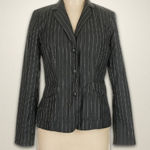 Isaac Mizrahi 3-Piece Pant/Skirt Suit Classic Pinstripe Design Black Women's 12 Photo 0