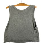 Daydreamer Free People  Cropped Tank Top Champagne Womens Sz M Grey Cropped‎ Boxy Photo 3