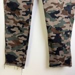Nili Lotan Jenna Camo Pants Womens Size 8 Brown Multi Cotton Stretch Fray Cuff * Photo 4