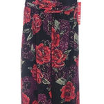 R & M Richards Black and Red Floral Cocktail Jumpsuit NWT Size 6 Wedding Guest Photo 0