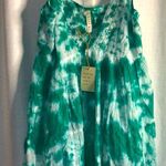Raga / Anthropologie Pintucked Tie Dye Babydoll Short Mini Dress, NWT! Photo 0