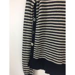 Anthropologie Rosie Neira Womens Sweater Size XS Shallop Blue Striped Buttons Photo 3