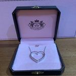 Juicy Couture Retro  Pam & Gela Silver Open Heart Pendant Necklace Photo 0
