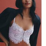 Anthropologie white eyelet corset Photo 2