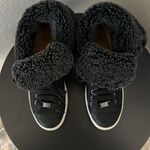 UGG  (NWOT) Starlyn Leather and Sherling, Black, Size 6 Photo 3