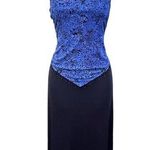 Vintage 1990’s Teddi dresses beaded maxi dress Blue Size 6 Photo 0