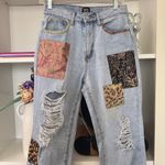 Urban Outfitters  BDG High-Waisted Cowboy Jean Printed Patchwork Photo 5