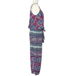 Tommy Bahama  Blouson Jumpsuit L $148 Wide Leg Stretch Tropical Beachy Pockets‎ Photo 5