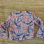 Ruby Rd Blazer Jacket Women’s Size 4P Blouse Button Red Blue White Nautical Photo 1