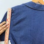 Old Navy Vintage Denim Blazer Jacket Y2K Masc Sleek Office Hipster Minimalist Photo 11