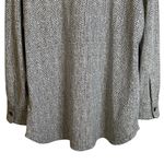 Athleta  Women's Textured Shirt Jacket Size XL Black White Long Sleeves 882490‎ Photo 8