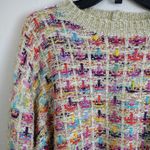 Forever 21  NWT gold metallic multicolor sweater size medium Photo 3