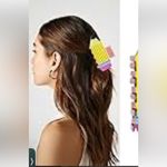 Pencil hair clip claw new in package Yellow Photo 1