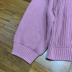 Old Navy  Pink Ribbed V Neck Button Front Cardigan Sweater XL Casual Chunky Knit Photo 2