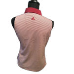 Adidas  Striped Polo Sleeveless Purple Medium Clima Cool M Photo 2