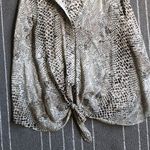 Rory Beca  Betty Python Silk Tie Front Top Photo 5