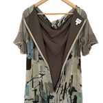 Giorgio Armani Collezioni Silk Chiffon Abstract Print Shift Dress Made in Italy Photo 5