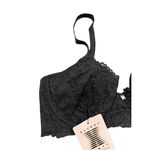 SAVAGE X FENTY RIHANNA FLORAL LACE UNLINED BRA BLACK CAVIAR NEW Size 34D Photo 3