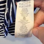 Michael Kors Womens Blue Striped T-Shirt Dress Lace-Up Neck Casual Summer Size L Photo 2