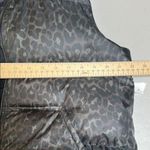 Coach Women’s Black Leopard Print Puffer Vest Size Large Photo 6