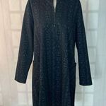 Ruti Black Long Sleeve Zip Neckline Casual Shift Dress With Pockets Size 1 or s/ Size M Photo 0
