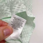 Something Navy  Pastel Green Long Sleeve V Neck Button Front Blouse M Photo 8