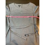 Talbots  Ponte Belted Knit Dress Womens 12 Preppy Office‎ Church Basic Retro Gray Photo 6