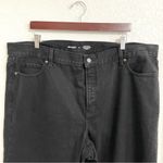 Old Navy Womens Jeans Denim Black Extra High Rise Straight Button Fly Size 20 Photo 2
