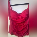 La Blanca  Red Tankini Top Size 8 Photo 2