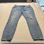 by the way. Blue Straight Leg Jeans Distressed Casual Photo 0