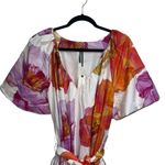 Anthropologie NEW NWT Short Sleeve Midi Tent Dress Floral Print Photo 4