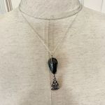 Blue aventurine Buddha pendant necklace Photo 2