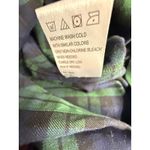 Trovata Birds Of Paradise Plaid Flannel Shirt Green Blue Checkered Cotton Large Photo 3