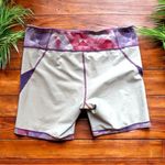 Zella  Purple Geometric Print Active Shorts - Size Medium Photo 1