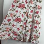 American Eagle Sz 2 White Floral Wide Leg Crop Jumpsuit Swiss Dot Boho Photo 12