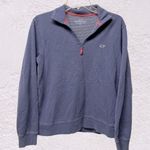 Vineyard Vines blue Pullover Quarter Zip Sweatshirt sz XS oversized Photo 0