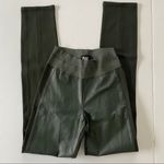 Paige Leather Leggings Green Paloma S Ponte Panel Pants Photo 3