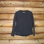 Lululemon  Fleece Be True Crew  Pullover Sweatshirt Black Photo 4