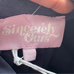 SINCERELY OURS | Blue Coated Animal Print Pleated Mini Skirt Sz M Photo 4