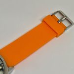 Vice versa women’s Quartz analog watch 3D Flower dial silver tone 42mm running Orange Photo 2