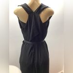 Halston Heritage  Size XS Elegant Black Maxi Dress With Front Slit. Preloved Photo 6