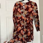 Rewind  Floral Burgundy Romper Summer Spring Breathable Photo 6