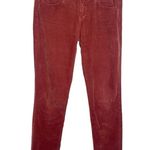 AG Adriano Goldschmied the Stevie slim straight corduroy pants in rust size 27 Photo 0