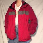 L.L.Bean VINTAGE RED AND GREY WINDBREAKER  JACKET Photo 0