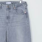 ZARA  Gray‎ High Rise Straight Leg Distressed Denim Jeans Womens Size 10 Photo 1