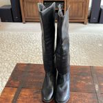 Arturo Chiang  Black Leather Over The Knee Boots Size 7.5 Photo 3