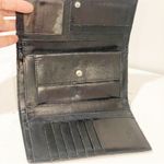 Patricia Nash  Floral Deboss Terresa Embossed Wallet Black RFID Grape Leaves Photo 2