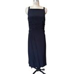 La Ligne Black Silk Midi Sasha Dress Size Large / 10 Photo 1