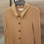 Madewell 💕💕 Long Sleeve Button-Front Midi Shirtdress ~ Kraft Brown XXS NWT Photo 13